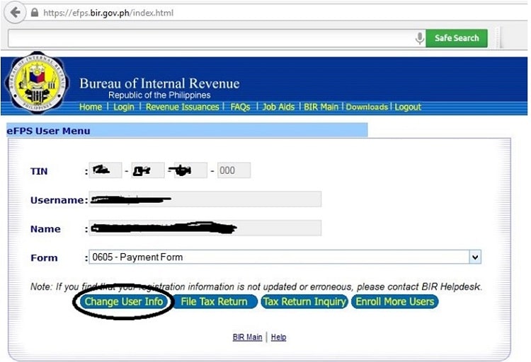 How To Register With The Bir Efps Efiling And Payment System