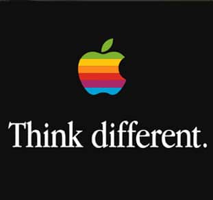 Apple famous slogan think different