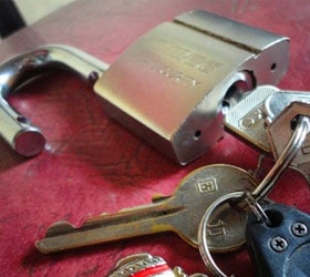 padlock for security and insurance