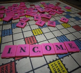 building a passive income in a scrabble