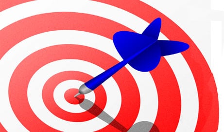 bullseye target for business success