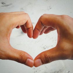 hands heart share for love