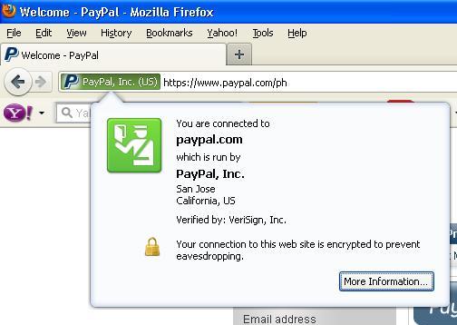 Sample Secure site on Firefox