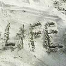 Life written in the sand