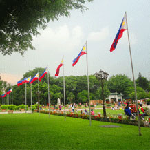 Flags showing freedom