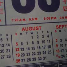 August 2012 Calendar