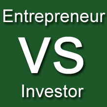 Differences between entrepreneur and investor