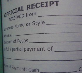 Official receipt