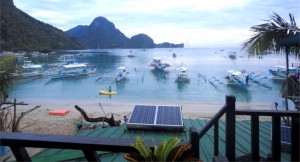 solar panel in El Nido