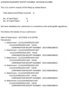 Sample validation of SLSP