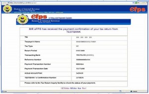 eFPS payment confirmation sample